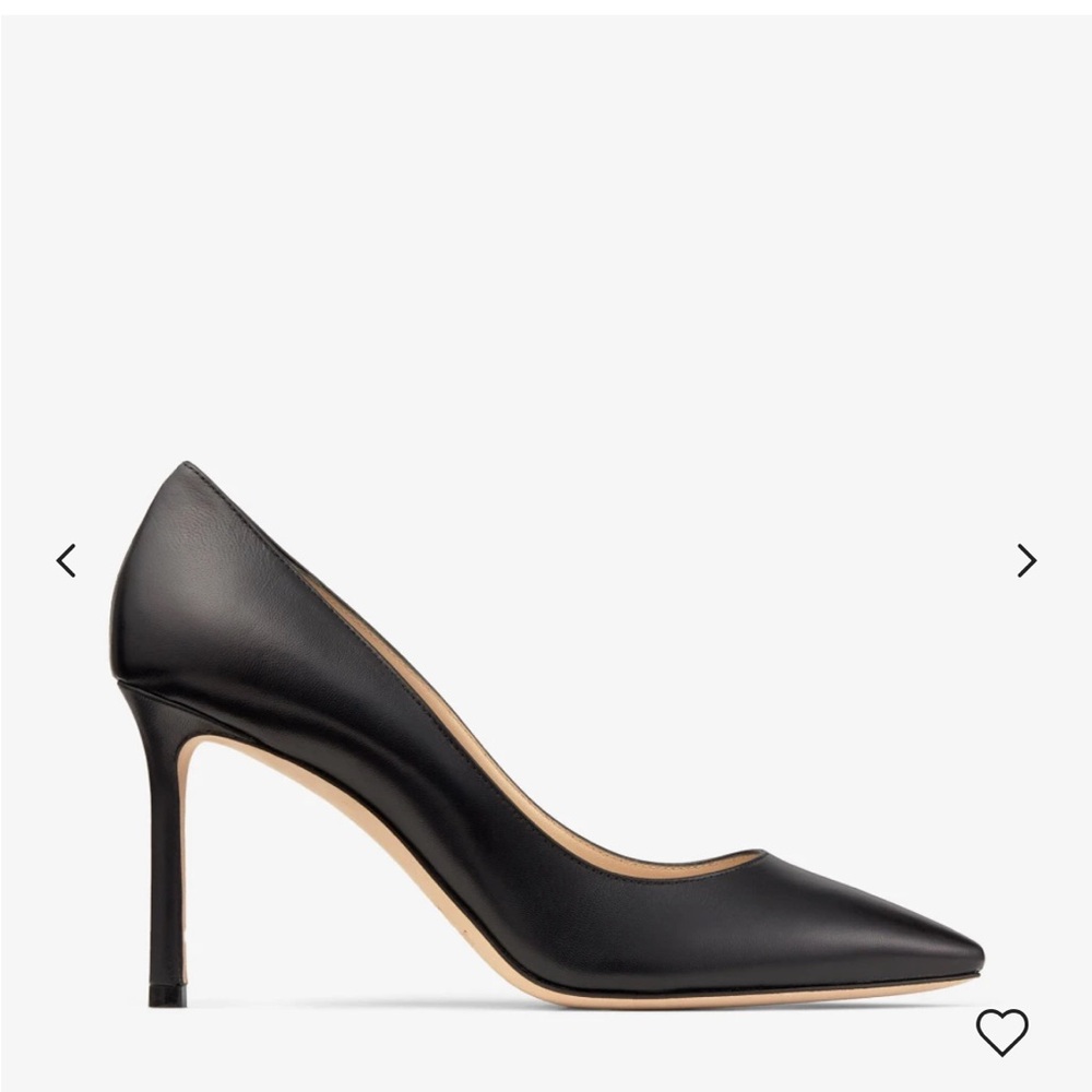 Jimmy Choo Romy 85 NWB 36 black leather